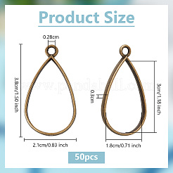 Подвески из сплава с открытой спиной FIND-OC0003-35AB