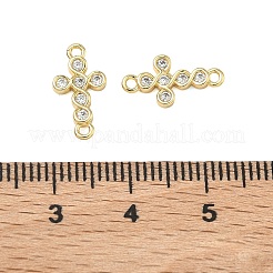 Латунные микропаве прозрачные подвески с фианитом&nbsp;KK-H259-02B-G