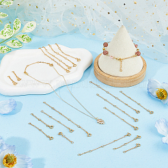 20 шт. 5-х стильный латунный удлинитель цепи кабеля KK-GO0001-55