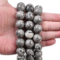 Натуральная карта каменные бусы пряди&nbsp;G-L648-A05-16mm