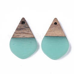 Pendentifs en résine & en bois&nbsp;X-RESI-S358-23B