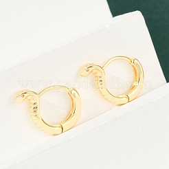 Латунные серьги обруча EJEW-Q016-13G