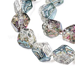 Стеклянные бусины с гальваническим покрытием &nbsp;EGLA-N012-08S