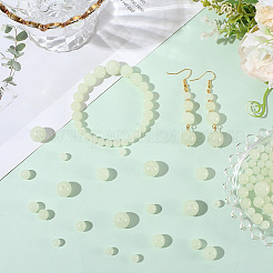 100 шт. 4 вида светящихся круглых стеклянных бусин GGLA-SC0001-20C