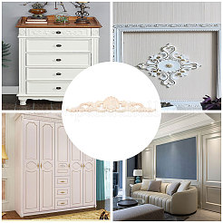 Резная накладка из натурального дерева&nbsp;WOOD-WH0101-71