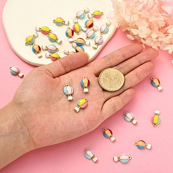 30шт 3 цвета сплава эмалевые подвески ENAM-CJ0002-38