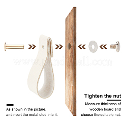 Ручка шкафа из искусственной кожи DIY-WH0258-80B