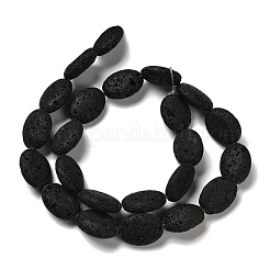 Бусы из натуральной лавы G-G175-M15-01