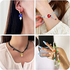 3 нити грибов ручной работы лэмпворк бусины нити&nbsp;LAMP-YW0001-33