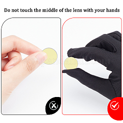 3 шт. стеклянная отражающая линза k9 AJEW-WR0002-23A