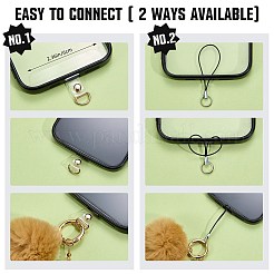 1 Stück Handy-Armbänder aus Glas- und Acrylperlen&nbsp;AJEW-SZ0002-72