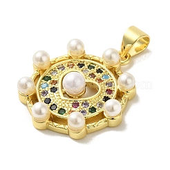 Латунные микро проложить кубического циркония подвески&nbsp;KK-Z042-29G-01