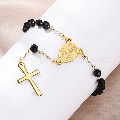 Браслеты из звеньевой цепи из нержавеющей стали 304&nbsp;BJEW-A032-05G