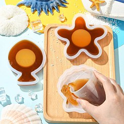 3 moule en silicone pour bougeoir sur le thème des animaux marins&nbsp;ST-CJ0043-075