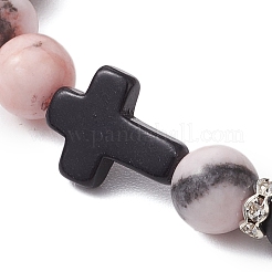 2шт. эластичные браслеты из натуральных и синтетических драгоценных камней&nbsp;BJEW-JB11318