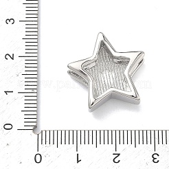 Ciondoli scorrevoli in ottone a forma di stella&nbsp;LS-KK-P349-18A-P