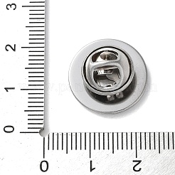 304 нержавеющая сталь плоская круглая брошь основа для броши STAS-S172-10A-P