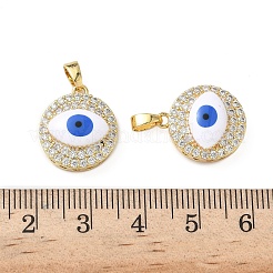 Pendentifs avec zircon cubiques à micro-pavés en laiton&nbsp;KK-I371-38G-03