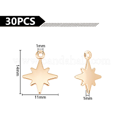 30 шт. Латунные подвески&nbsp;KK-UN0002-11