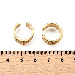 Латунные серьги-манжеты из прозрачного кубического циркония&nbsp;EJEW-F370-18G