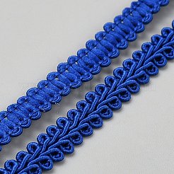 Отделка плетеным кружевом из полиэстера длиной 25 м.&nbsp;OCOR-WH0082-300C