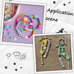 500 шт. Непрозрачные акриловые бусины&nbsp;MACR-BM0001-02