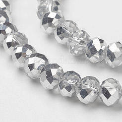 Гальванические стеклянные бусины&nbsp;LS-GR3x2MMY-07S