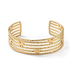 Браслеты-манжеты из нержавеющей стали 304 с ионным покрытием (IP) BJEW-Z078-23G