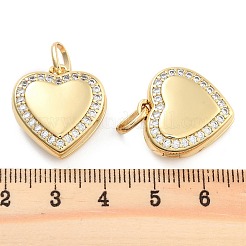 Подвески из латуни с прозрачным фианитом&nbsp;KK-U009-11D-G