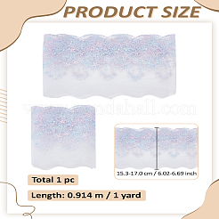 1 ярд полиэстеровой кружевной ленты с вышивкой OCOR-LP0004-37