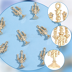 10pcs latón micro pavé colgantes de circonita cúbica&nbsp;KK-BBC0027-95