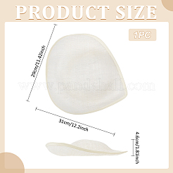 Льняная мини-шляпа с очаровательной основой&nbsp;AJEW-WH0561-32C