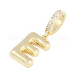 Pendenti in zirconi cubici trasparenti in micro pavè di ottone&nbsp;KK-M289-01E-G