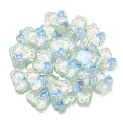 УФ-покрытие Радужные радужные акриловые эмалевые бусины OACR-G012-07B