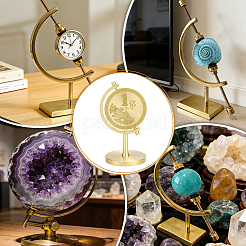 Schreibtischornament aus Messing mit Globus und der Gravur „einhundert Millionen“.&nbsp;DJEW-WH0028-073G