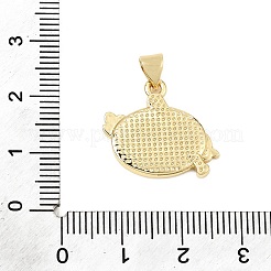 野球ボール合金エナメルペンダント  ゴールドカラー  言葉のチャーム  17.5x20.5x2mm  穴：4x3mm&nbsp;AL-CBAC8B4-01D-G