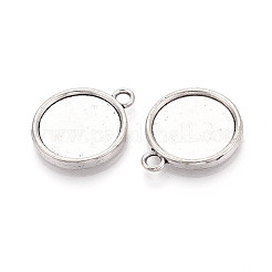 Тибетский стиль сеттинги сплава подвески кабошон PALLOY-N178-12AS-D