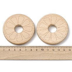Verbindungsringe aus natürlichem Buchenholz&nbsp;WOOD-I017-12