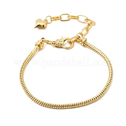 Herstellung von Armbändern aus 3 mm europäischem Messing.&nbsp;BJEW-A164-04G
