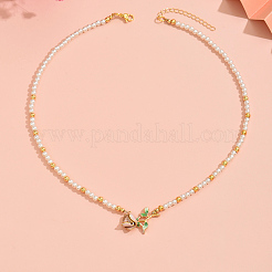 Ожерелья с подвесками из латуни и эмалью UR3689-2