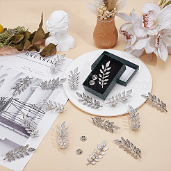 8 пара булавок из сплава листового металла для лацканов одежды рюкзака&nbsp;JEWB-HY0001-51P