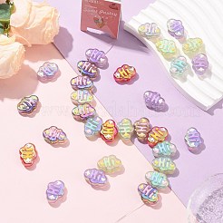 Perlas de acrílico transparentes con revestimiento uv&nbsp;OACR-CJZ0001-04
