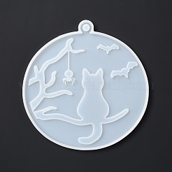 Diy плоские круглые подвесные украшения пищевые силиконовые Молды&nbsp;LS-SIMO-D002-03A