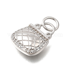 925 стерлинговый серебристый микроформованный кубический цирконий STER-F059-12S