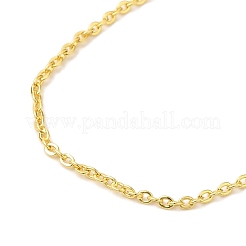 Verstellbare Schieberhalsketten aus Messing mit Ankerkette&nbsp;LS-NJEW-B119-09G