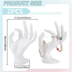 2шт пластиковый манекен для рук&nbsp;RDIS-UN0001-02C