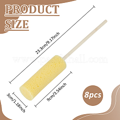 8 шт. глиняная подставка для губки&nbsp;AJEW-BC0009-64B