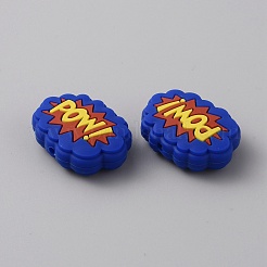 Nuage avec perles de silicone écologiques de qualité alimentaire word pow&nbsp;SIL-WH0014-22F