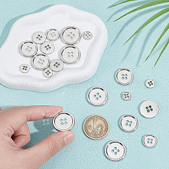 20 шт. 4 стиля 4-отверстие кнопки из цинкового сплава BUTT-NB0002-12P