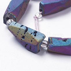 Гальванические природный кристалл кварца бусы пряди G-K174-03H